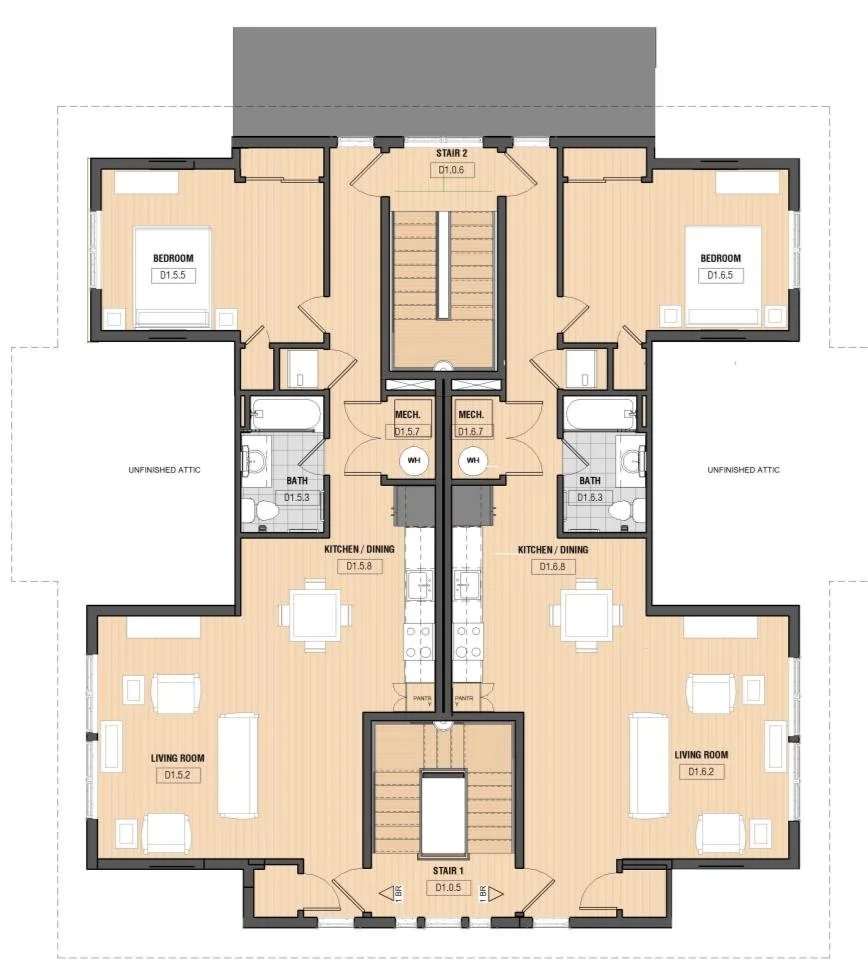 Building D1 third floor plan